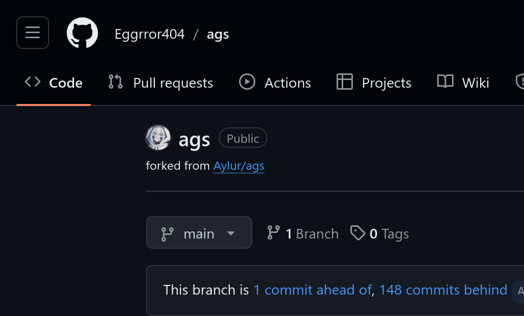 Fork 來的 repo 大致會長這樣。資料來源:我 github fork