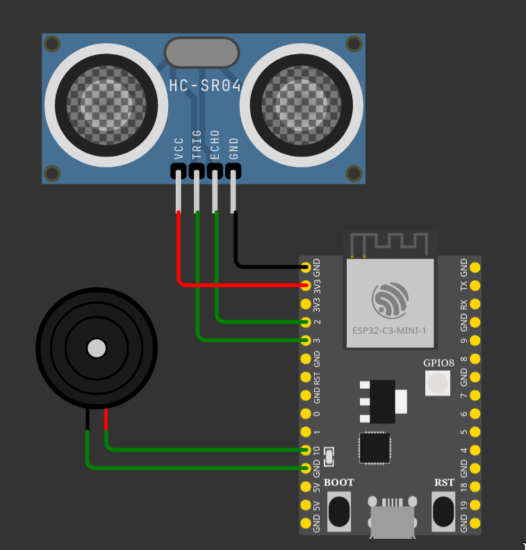 如果蜂鳴器是用板子的話,記得電源接電源、I/O 才接 GPIO! complete piano wiring