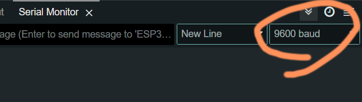 serial console bitrate